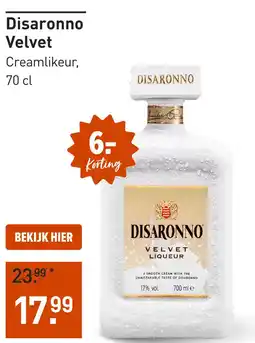 Gall & Gall Disaronno Velvet 70CL aanbieding