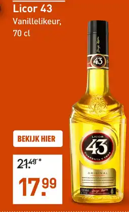 Gall & Gall Licor 43 70CL aanbieding