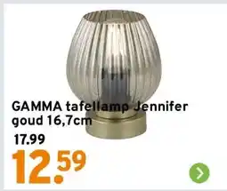 GAMMA GAMMA tafellamp Jennifer goud 16,7cm aanbieding