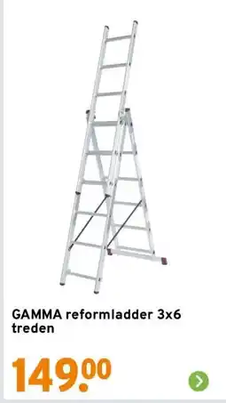 GAMMA GAMMA reformladder 3x6 treden aanbieding