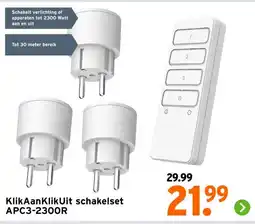 GAMMA KlikAanKlikUit schakelset APC3-230OR aanbieding