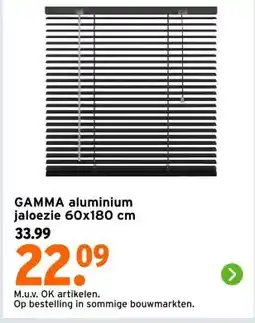 GAMMA GAMMA aluminium jaloezie 60x180 cm aanbieding