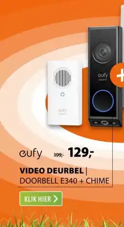 Expert Eufy Video Doorbell E340 + Chime aanbieding