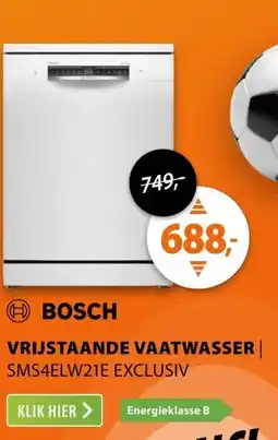 Expert Bosch SMS4ELW21E EXCLUSIV aanbieding