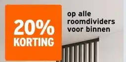 GAMMA op alle roomdividers voor binnen aanbieding