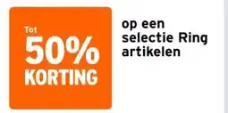 GAMMA op een selectie Ring artikelen aanbieding