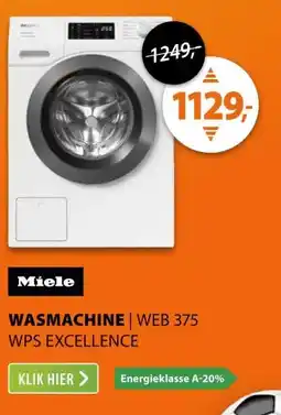 Expert Miele WEB 375 WPS Excellence PowerWash aanbieding