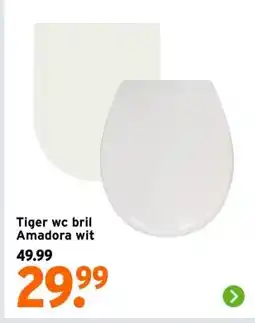 GAMMA Tiger wc bril Amadora wit aanbieding