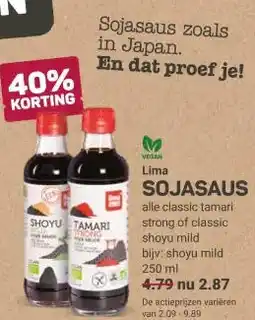 Ekoplaza Lima SOJASAUS aanbieding