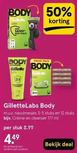 Etos GilletteLabs Body aanbieding