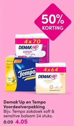 DA Demak'Up en Tempo Voordeelverpakking aanbieding