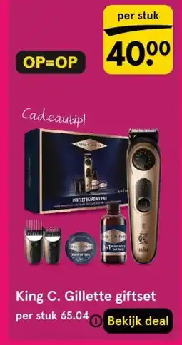 Etos King C. Gillette giftset aanbieding