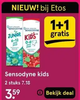 Etos Sensodyne kids aanbieding