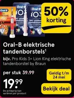 Etos Oral-B elektrische tandenborstels¹ aanbieding