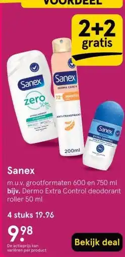Etos Sanex aanbieding