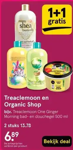 Etos Treaclemoon en Organic Shop aanbieding