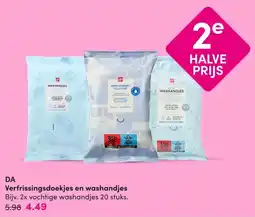 DA DA Verfrissingsdoekjes en washandjes aanbieding
