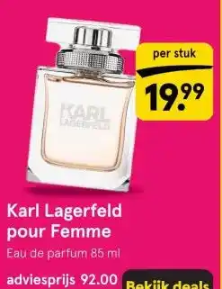 Etos Karl Lagerfeld pour Femme aanbieding