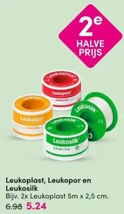 DA Leukoplast, Leukopor en Leukosilk aanbieding
