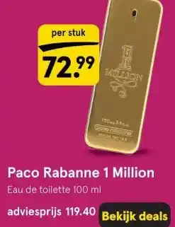 Etos Paco Rabanne 1 Million aanbieding