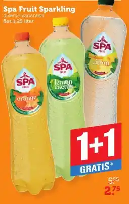 Coop Spa Fruit Sparkling aanbieding
