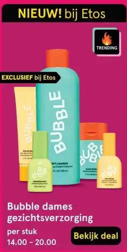 Etos Bubble dames gezichtsverzorging aanbieding