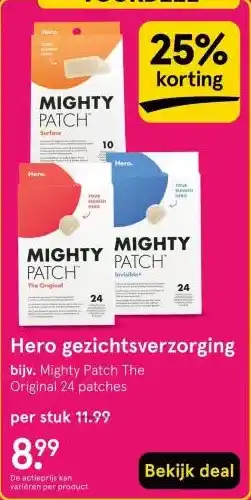 Etos Hero gezichtsverzorging aanbieding