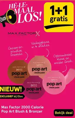 Etos Max Factor 2000 Calorie Pop Art Blush & Bronzer aanbieding