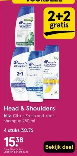 Etos Head & Shoulders aanbieding