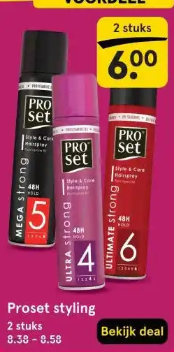 Etos Proset styling aanbieding