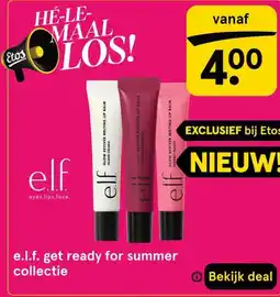Etos e.l.f. get ready for summer collectie aanbieding