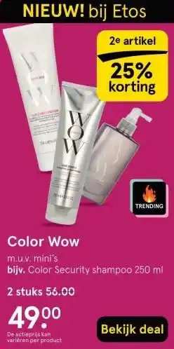 Etos Color Wow aanbieding