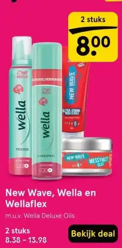 Etos New Wave, Wella en Wellaflex aanbieding