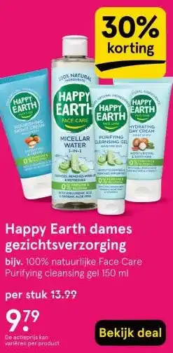 Etos Happy Earth dames gezichtsverzorging aanbieding