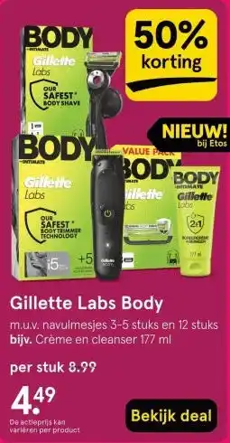 Etos Gillette Labs Body aanbieding