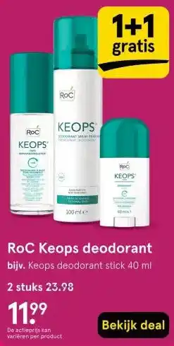 Etos RoC Keops deodorant aanbieding
