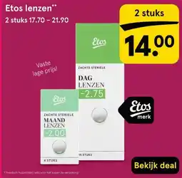 Etos Etos lenzen aanbieding