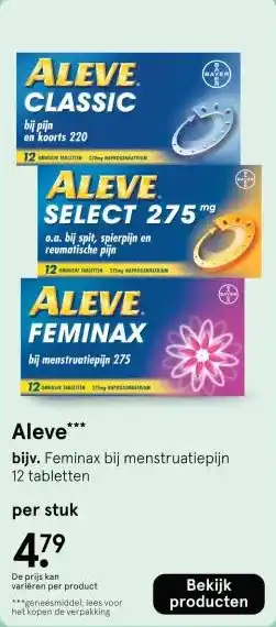 Etos Aleve aanbieding