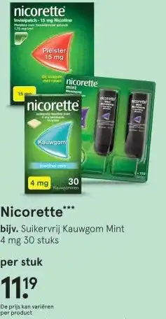 Etos Nicorette aanbieding