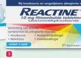Etos Reactine Cetirizine 10 mg hooikoortstabletten aanbieding