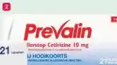 Etos Prevalin Allerstop hooikoortstabletten 10 mg aanbieding