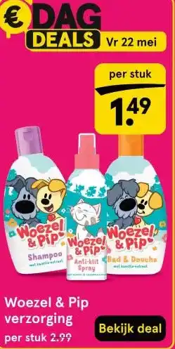 Etos Woezel & Pip verzorging aanbieding