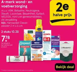 Etos A-merk wond- en voetverzorging aanbieding