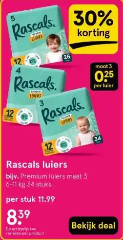 Etos Rascals luiers aanbieding
