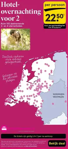 Etos Hotel- overnachting voor 2 aanbieding