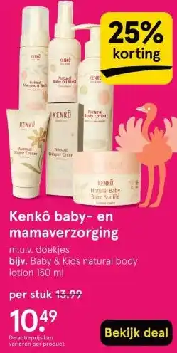 Etos Kenkô baby- en mamaverzorging aanbieding