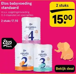 Etos Etos babyvoeding standaard aanbieding