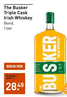 Gall & Gall The Busker Triple Cask Irish Whiskey aanbieding
