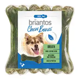 Zooplus Briantos Chew Bones Breath (met Munt & Spirulina) - 12 x 12 cm (660 g) aanbieding