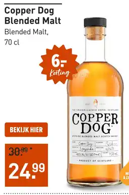 Gall & Gall Copper Dog Blended Malt 70CL aanbieding